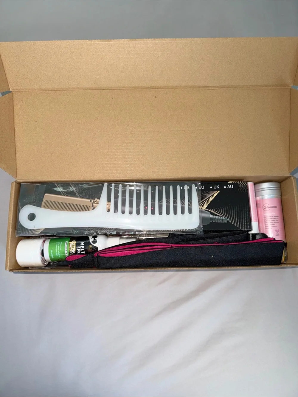 Goiple Women’s Hair Styling Kit with Pink & White Wax Sticks